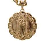 Our Lady of Guadalupe and Sacred Heart of Jesus Necklace (24K Gold Filled)