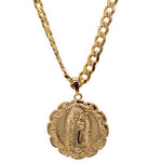 Our Lady of Guadalupe and Sacred Heart of Jesus Necklace (24K Gold Filled)