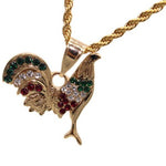 Rooster Cock Necklace (24K Gold Filled)