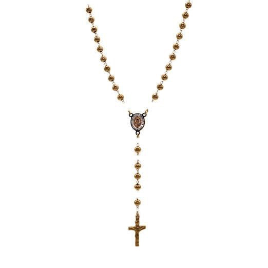St Benedict Rosary Necklace (Stainless Steel)