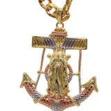 Our Lady of Guadalupe Anchor Necklace (24K Gold Filled)