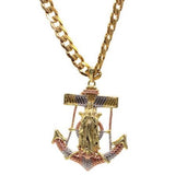 Our Lady of Guadalupe Anchor Necklace (24K Gold Filled)