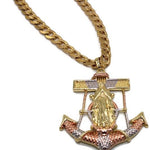 Our Lady of Guadalupe Anchor Necklace (24K Gold Filled)