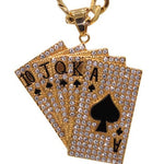Playing Cards Necklace (24K Gold Filled)