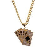 Playing Cards Necklace (24K Gold Filled)