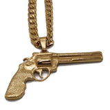 Revolver Gun Necklace (24K Gold Filled)