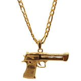 Pistol Gun Necklace (24K Gold Filled)