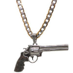 Revolver Gun Necklace (Stainless Steel)