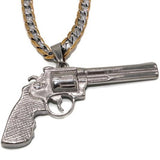 Revolver Gun Necklace (Stainless Steel)