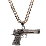 Pistol Gun Necklace (Stainless Steel)