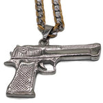 Pistol Gun Necklace (Stainless Steel)