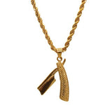 Straight Razor Necklace (24K Gold Filled)