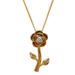 Rose Flower Necklace (24K Gold Filled)