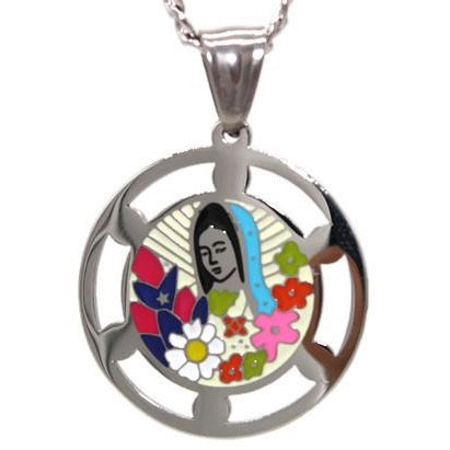 Our Lady of Guadalupe Necklace (Stainless Steel)