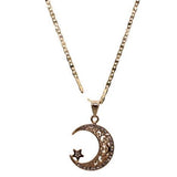 Moon Star Necklace (24K Gold Filled)