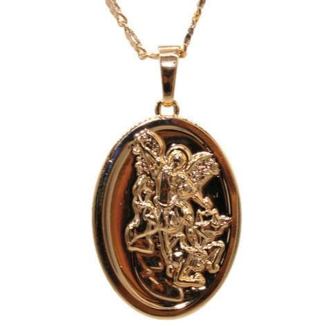 St Michael Archangel Necklace (24K Gold Filled)