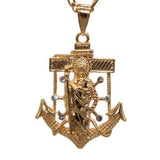 St Jude Anchor Necklace (24K Gold Filled)