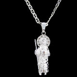 St Jude with Necklace (Solid.925 Silver)