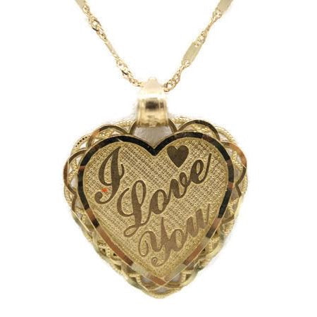 I Love You Heart - 14K Solid Gold