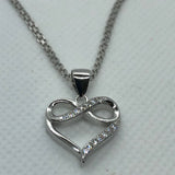 Heart with 18" Necklace (.925 PURE SILVER)