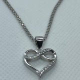 Heart with 18" Necklace (.925 PURE SILVER)
