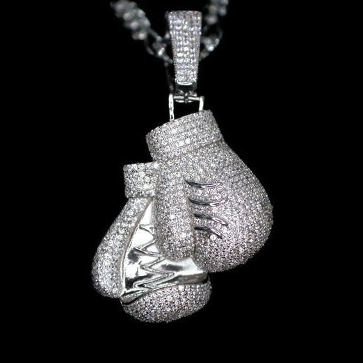 Boxing Gloves (Solid.925 Silver)