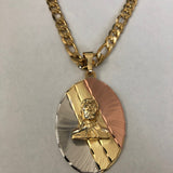 Jesus Malverde with 26" Necklace - Malverde con Cadena de 26" (24K Gold Filled)