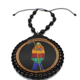 Santa Muerte Scapular - For Hanging at Home & Auto