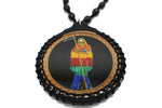 Santa Muerte Scapular - For Hanging at Home & Auto