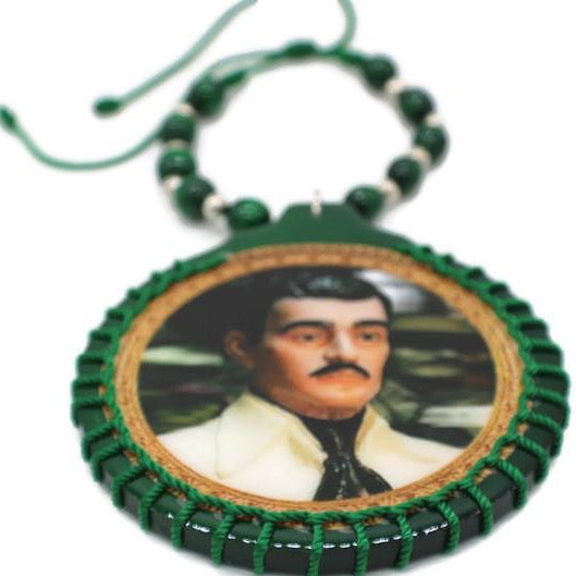 Jesus Malverde Scapular - For Hanging at Home & Auto