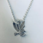 Eagle with 26" Rope Necklace (.925 PURE SILVER)