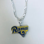 Los Angeles Rams with 24" Necklace (.925 PURE SILVER)