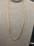 26" Diamond Cut Cuban Necklace (24K Gold Filled)
