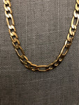 26" Figaro Necklace (24K Gold Filled)