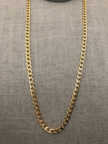 24" Cuban Necklace (24K Gold Filled)