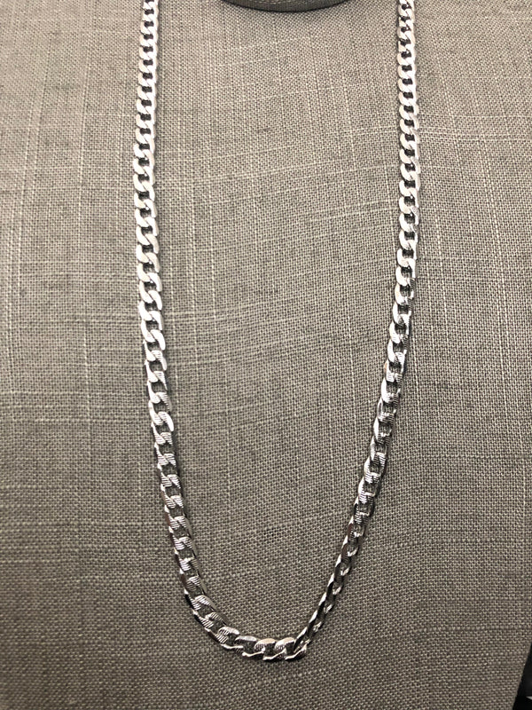 26" Cuban Necklace (Stainless Steel)
