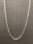 26" Rope Style Necklace (.925 Silver)
