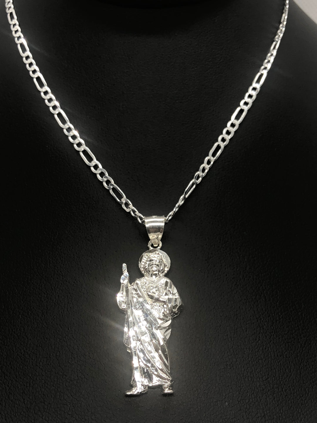 Plata 925 Dijes San Judas high quality Tadeo / 925 Sterling Silver Saint Jude Pendant