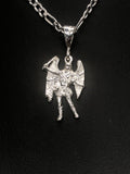 St Michael Archangel with 22" Necklace (.925 PURE SILVER)