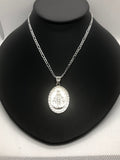 Our Lady of Guadalupe with 22" Necklace (.925 PURE SILVER)
