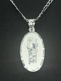 Our Lady of Guadalupe and St Jude with 22" Necklace (.925 PURE SILVER)