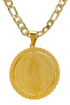 Our Lady of Guadalupe and St Jude with 26" Necklace (24K Gold Filled)