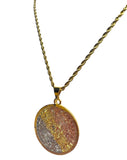 Aztec Calendar Necklace (24K Gold Filled)