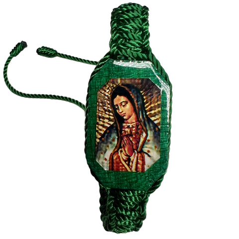 Our Lady of Guadalupe Green Bracelet