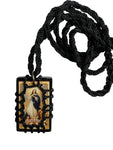 Virgen de La Inmaculada Concepcion Wood Scapular Necklace