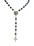 Our Lady of Guadalupe Rosary Necklace - Blue