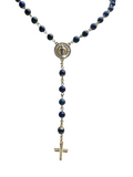 Our Lady of Guadalupe Rosary Necklace - Blue