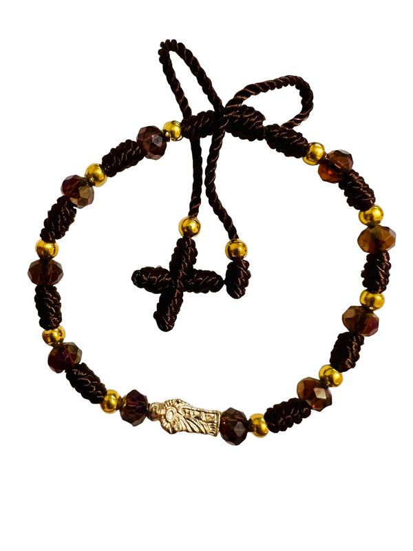 St Jude Knotted Rope Hand Made Bracelet