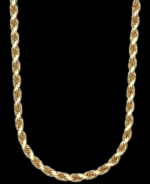 24 Rope Chain 14K Gold 24