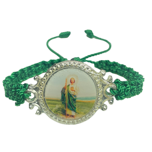 St Jude Knotted Rope Bracelet
